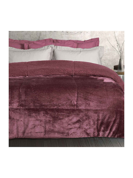 Das Home Duvet Cover with Hollowfiber Filling Single 160x240cm 1188 Dark Lilac 700 GSMGsm 12 togs Togs