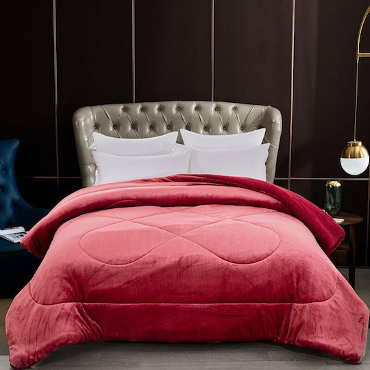 Sunshine Duvet Cover Queen 220x240cm Coral 01 Rose