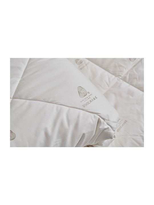 Cokitex Duvet Queen Wool 220x240cm Wool Perfect Ivory 13.5 togs Togs