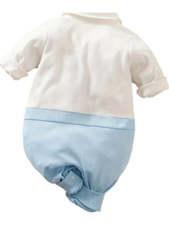 TakTakBaby Baby Bodysuit Light Blue/White