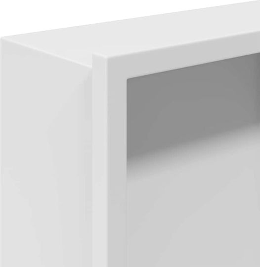 vidaXL Επιτοίχια Ραφιέρα Μπάνιου Μεταλλική 45x9.5x30cm Λευκή