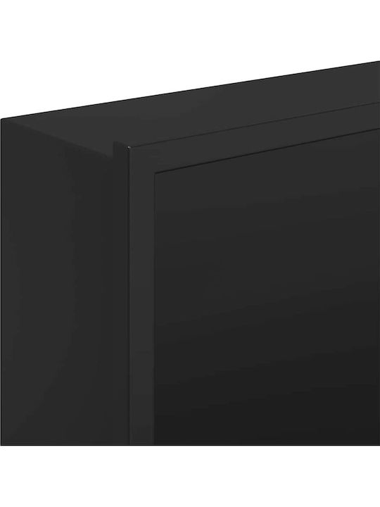vidaXL Επιτοίχια Ραφιέρα Μπάνιου Μεταλλική 30x9.5x20cm Μαύρη