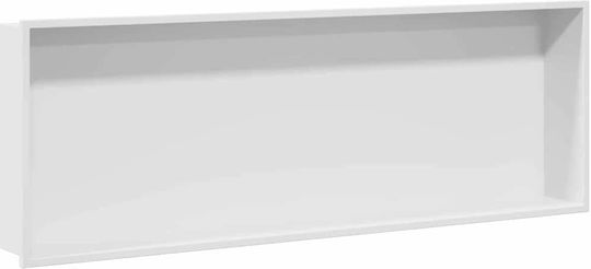 vidaXL Επιτοίχια Ραφιέρα Μπάνιου Μεταλλική 30x9.5x90cm Λευκή
