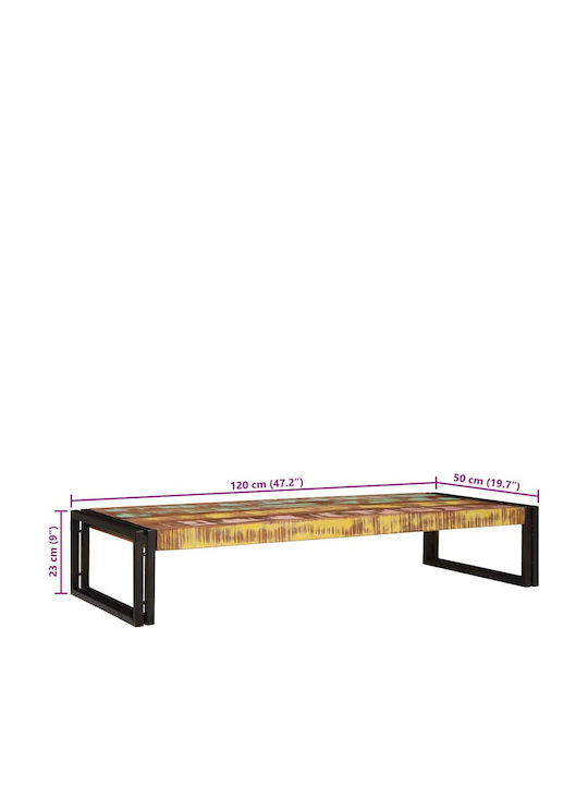 vidaXL Επιδαπέδια Ραφιέρα Μπάνιου Ξύλινη 120x50x23cm Καφέ