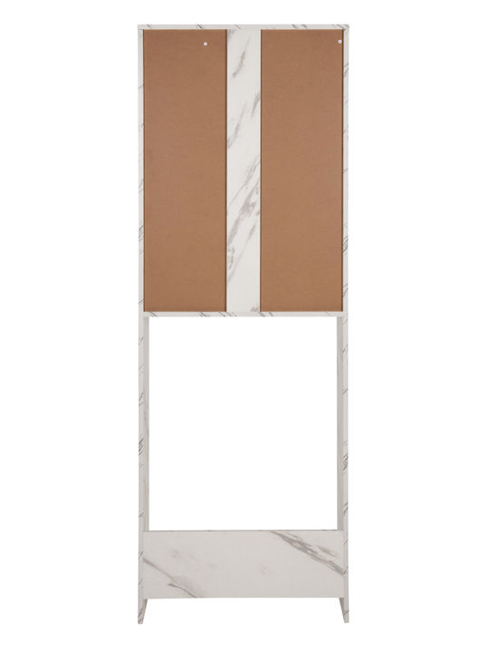 HomeMarkt Terry Επιδαπέδια Ραφιέρα Μπάνιου Ξύλινη 64x29x181cm Λευκή