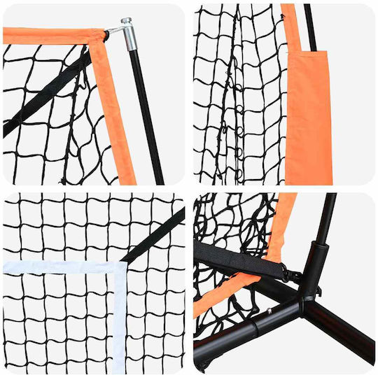 Vidaxl Baseball & Softball Black 180 x 90 x 153 cm Polyester