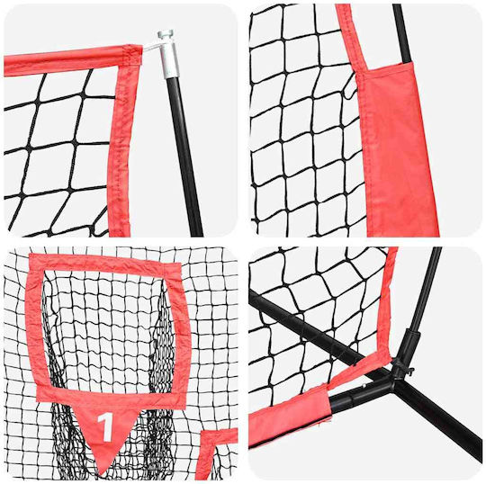 Vidaxl Baseball & Softball Black 214.5 x 89.5 x 181 cm Polyester