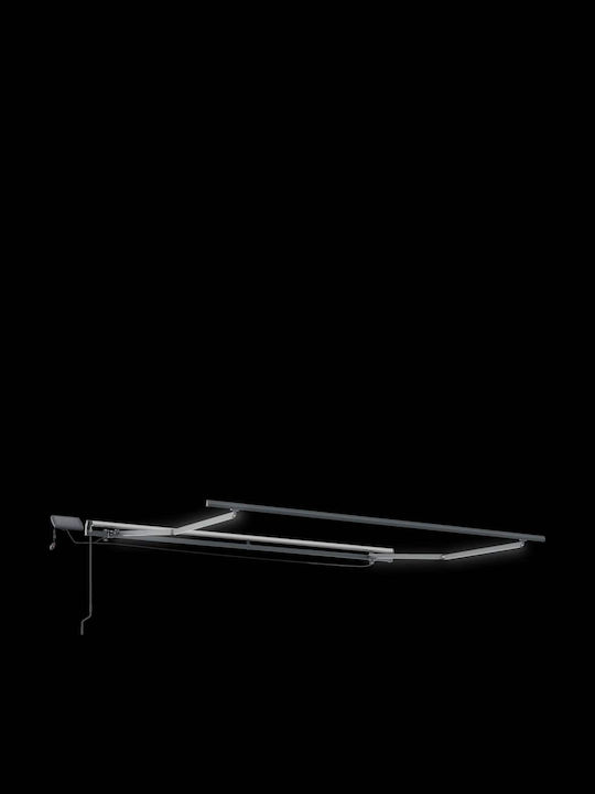 vidaXL Τέντα Βεράντας με Led Κόκκινη 3x2.5m