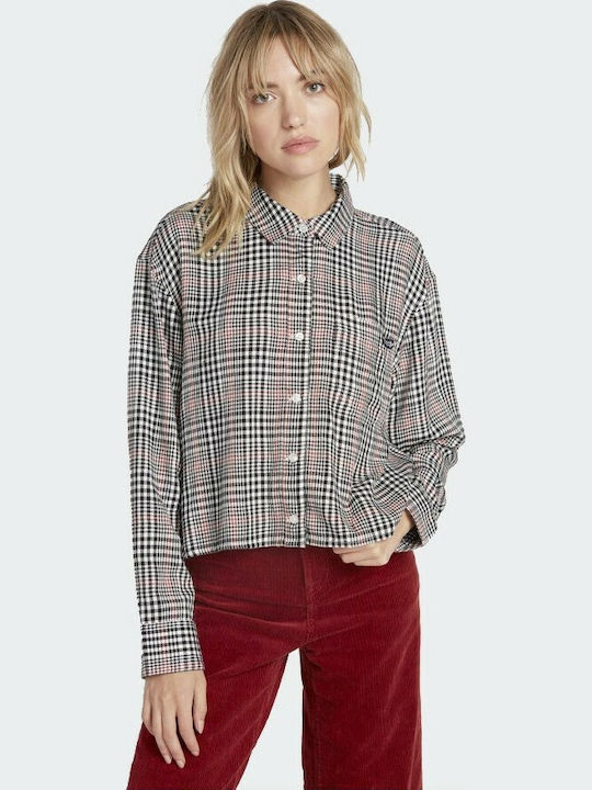 Fad Friend Langärmelig Damen Hemd Schwarz Geprüft