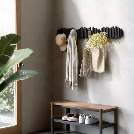Umbra Wooden Wall Hanger Picket with 5 Slots 5 θέσεων 38x4.4x16.5cm