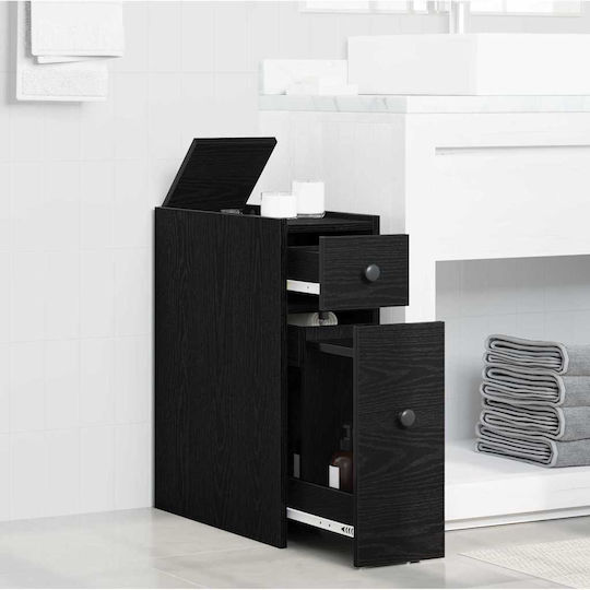 vidaXL Junger Badezimmerschrank B80xT18xH60cm Eiche