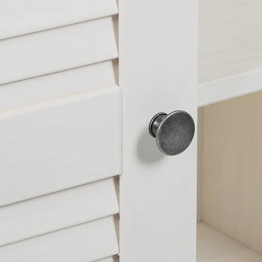 vidaXL Badezimmerschrank Wäscherei B68xT34xH110cm Weiß