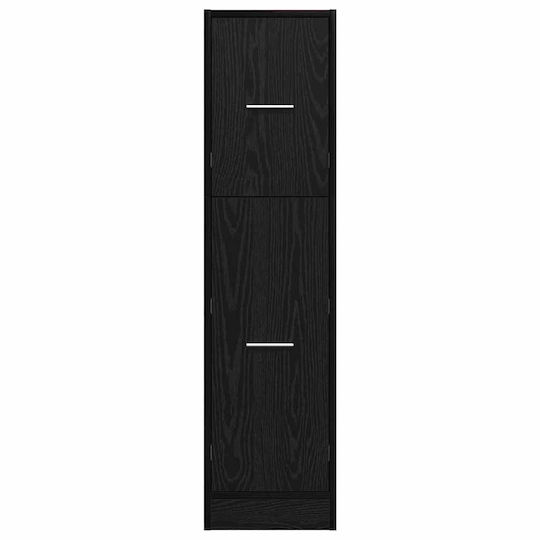 vidaXL Bathroom Cabinet L30xW41xH118cm Black