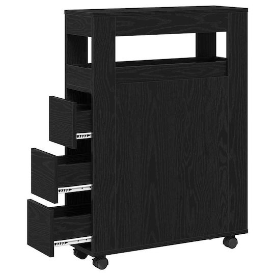 vidaXL Bathroom Cabinet L65xW23xH87cm Oak