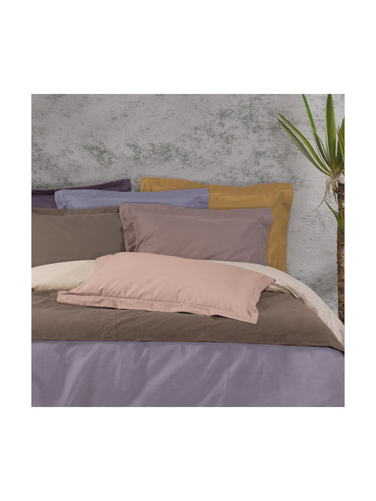 Das Home 1020 Σετ Μαξιλαροθήκες Oxford Γκρι 50x70εκ.