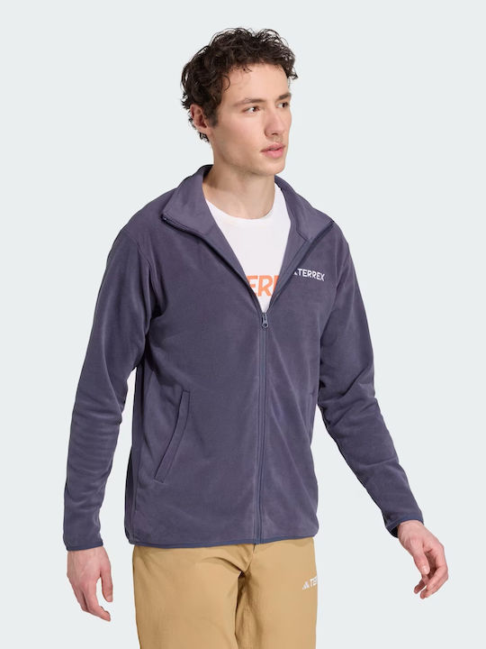 Essentials Men's Fleece Cardigan Navy Blue
