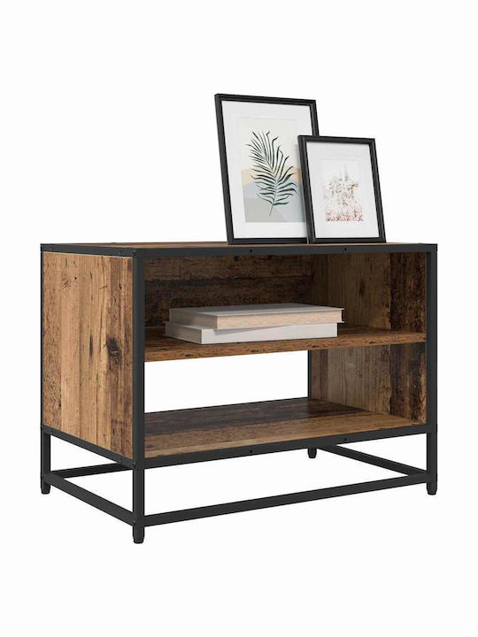 TV-Ständer aus Metall & Holz Alt Holz M61xT40xH46cm
