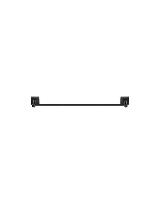 Sanco Iconic Single Wall-Mounted Bathroom Rail ​60x4.5cm Black