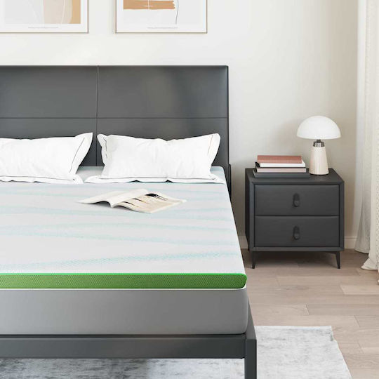 vidaXL Topper King Size Spumă 180x200x6buc