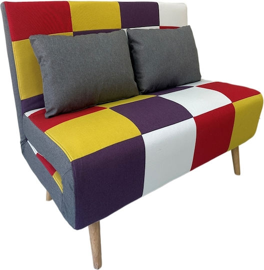 Sara Patchwork Doppelsitzer Sofa Bett Mehrfarbig 134x80x84cm