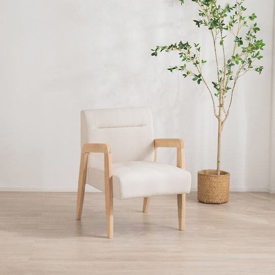 Πολυθρόνα Nextdeco 72.5x58x78.5cm Λευκή