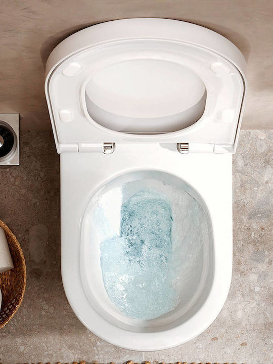 Hansgrohe Λεκάνη Κρεμαστή με Καζανάκι Χωρίς Κάλυμμα