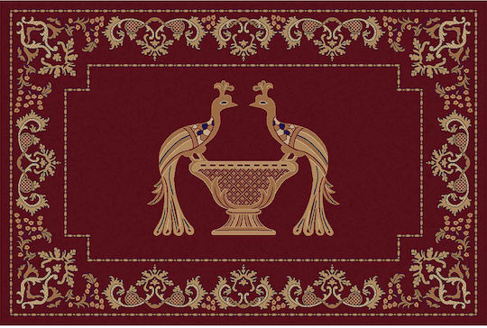 Isexan Orthodoxia Covor Bisericesc Rotund Roșu 40-3030-4000