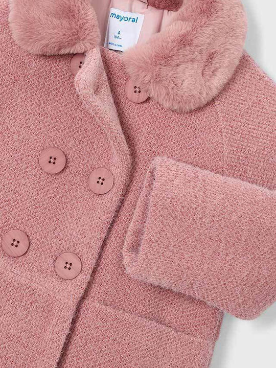 Kids Long Coat Soft Pink