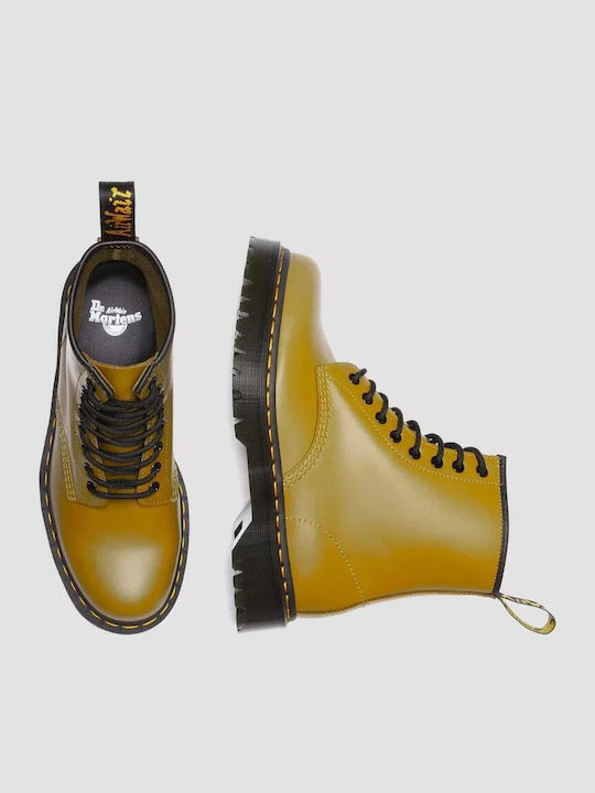 1460 Leather Orange Men's Boots