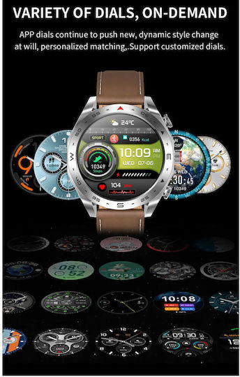 Microwear K95 Smartwatch με Παλμογράφο (Μαύρο)
