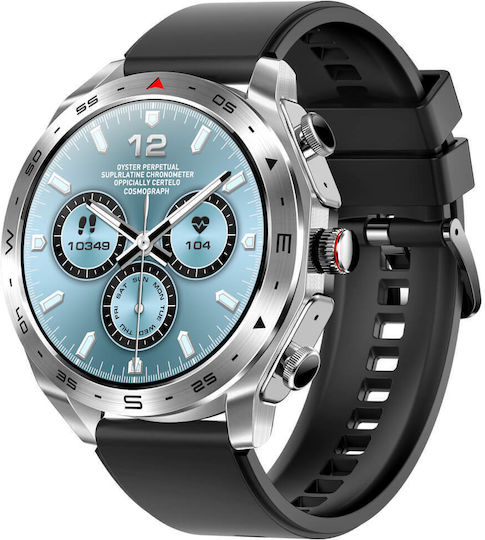 Microwear K95 Smartwatch με Παλμογράφο (Μαύρο)