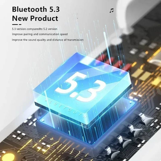 LOL AP03 In-ear Bluetooth Handsfree Ακουστικά με Θήκη Φόρτισης Κίτρινα