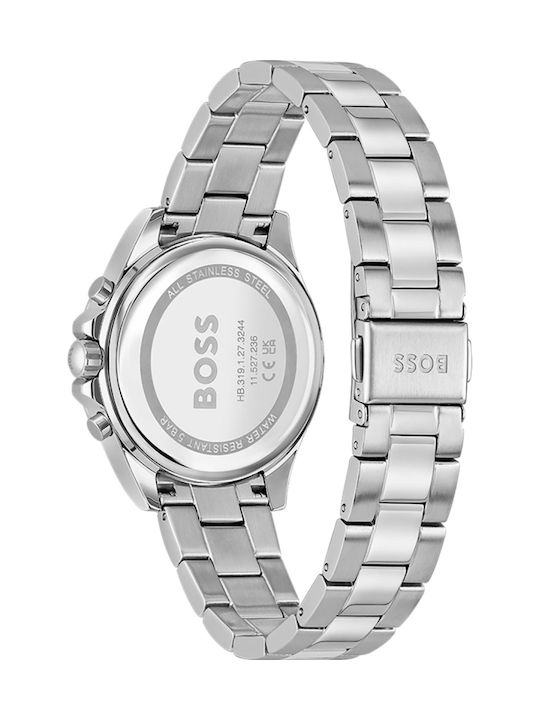 Boss Alley Women's Watch 36mm Chronograph Battery with Silver Stainless Steel Bracelet Boss Alley Women's Watch 36mm Chronograph Battery with Silver Stainless Steel Bracelet