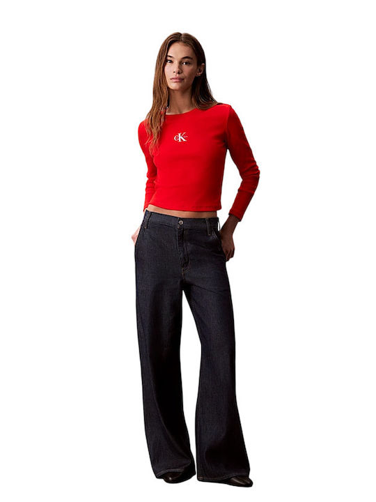 Calvin Klein Bluza Roșu Aprins