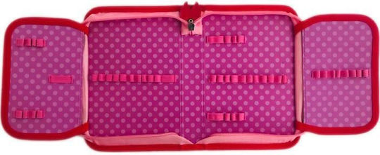 Disney Minnie Pencil Case with 2 Compartments Red