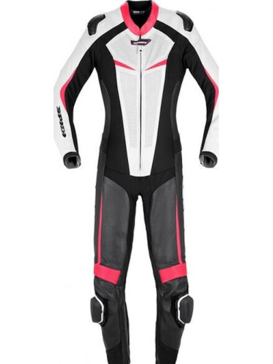Spidi Track Pro Women's Leather Motorcycle Riding Suit Black Spidi Track Pro Women's Leather Motorcycle Riding Suit Black