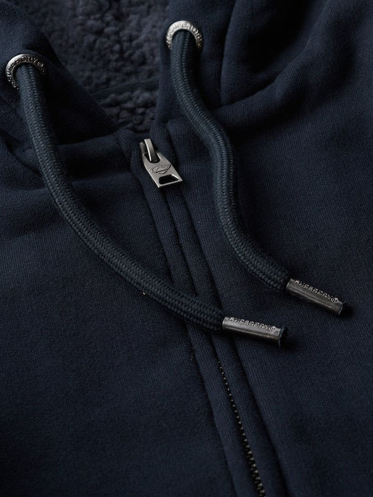 Borg Lined Φούτερ Eclipse Navy