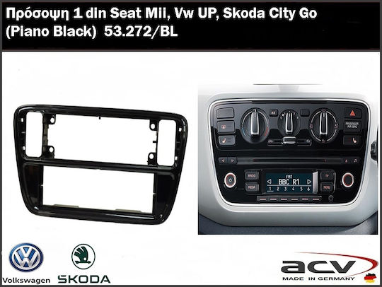 CARAV Industries Inc. DIN Fascia Panels 2 Din for Honda City Seat Mii Volkswagen Up