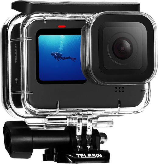 Husă Protectoare Impermeabilă Cameră Video Sport Compatibilă GoPro Hero 13 12 11 10 9 Neagră Policarbonat Transparent