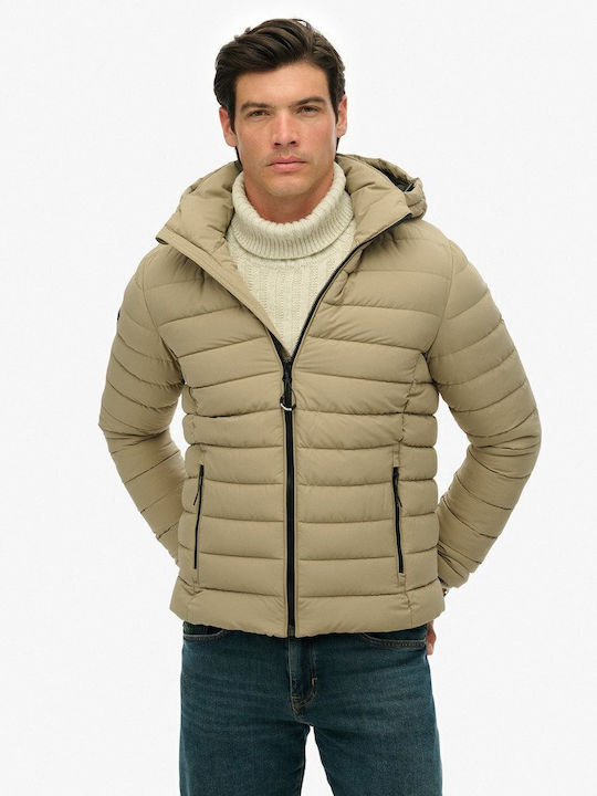 Fuji Χειμωνιάτικο Μπουφάν Puffer Beige