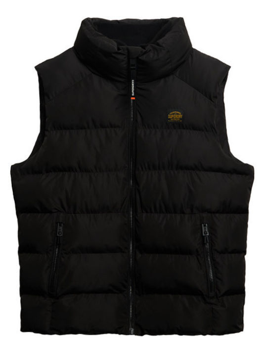 Sleeveless Winter Jacket Puffer Black