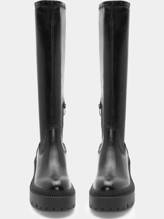 Damenstiefel mit hohem Absatz Schwarz