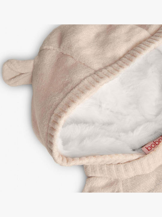 Kids Cardigan Knitted with Hood Ecru