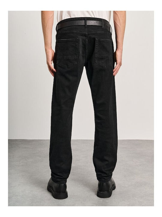 Hardy Men's Jeans Pants with Regular Straight Fit Black