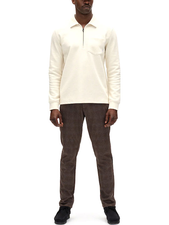 Paul Trousers Elastic in Regular Fit Brown