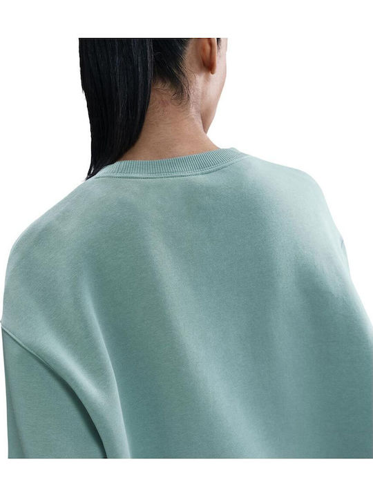 Sportswear Long Women's Sweatshirt Turquoise