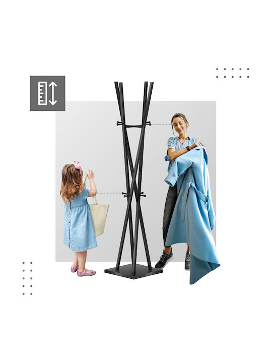 Mark Adler Metallic Coat Rack Black 182cm
