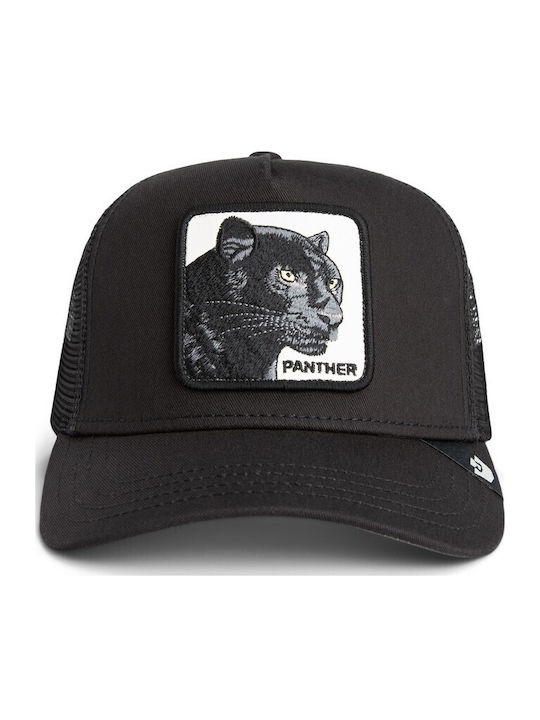 Καπέλο Jockey Panther Trucker Πάνθηρας Μαύρος Goorin Bros