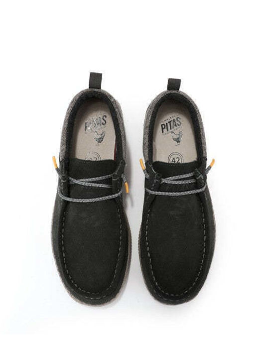 Men's Leather Moccasins Black