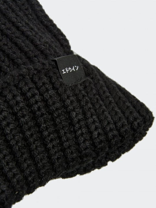 Beanie Unisex Beanie Knitted in Black color